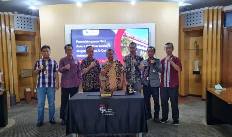 Institut Teknologi Telkom Surabaya (ITTelkom Surabaya) dan Dompet Al-Quran Indonesia melakukan kerjasama dengan menandatangani Memorandum of Understanding (MoU) 