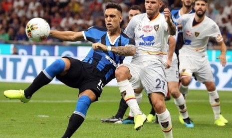 Pertandingan Inter Milan vs Lecce di Serie A Liga Italia.