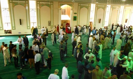 Interior dalam Masjid Raya Glasgow