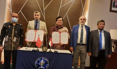 IPB University dan Ondokuz Mayis University (OMU), Turki  meneken  Memorandum of Understanding (MoU) di IPB International Convention Center, Bogor, Selasa  (31/5).