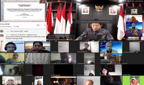 IPB University menggelar webinar hasil kajian dampak pandemi Covid-19 terhadap ekonomi dan pangan di Indonesia.