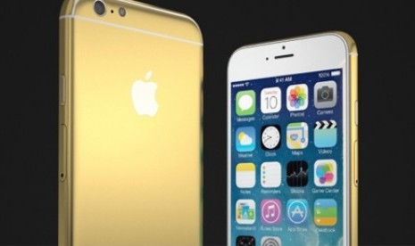 iPhone berlapis emas 24 karat.