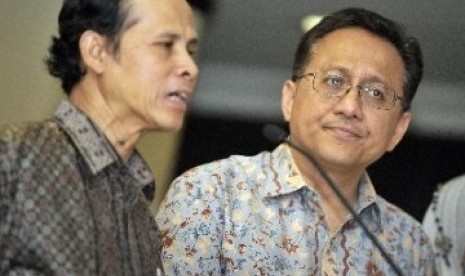 Irman Gusman (kanan) dan Fatah Natzir.