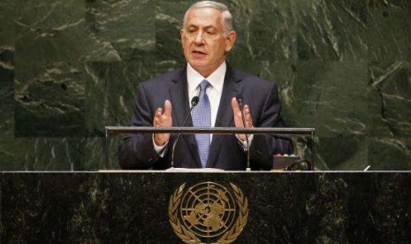 Israel's Prime Minister Benjamin Netanyahu addresses the 69th United Nations General Assembly at the U.N. headquarters in New York September 29, 2014.