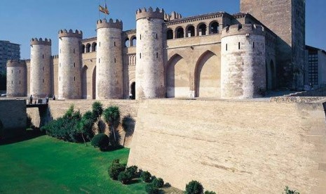 Istana Aljaferia, Zaragoza, Spanyol. 