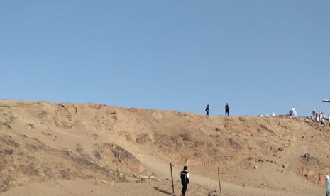  Nabi Muhammad memberikan arahan sebelum perang Uhud. Foto:  Jabal Ruma di Uhud.