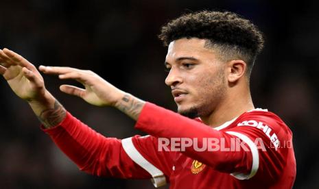 Winger Manchester United (MU) Jadon Sancho.