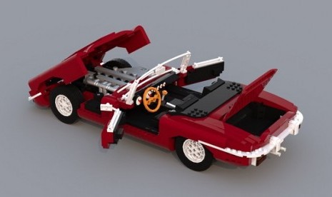 Jaguar E-Type Lego.