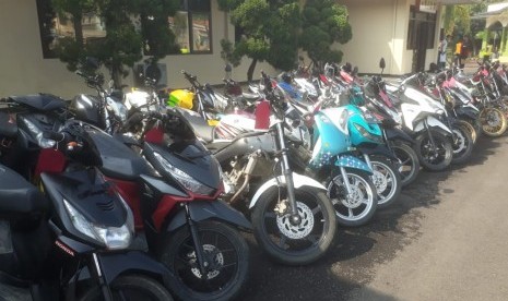 Barang bukti motor curian (ilustras) 