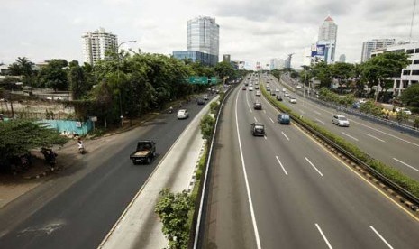 Jakarta lengang.  (ilustrasi) 