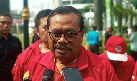 Jaksa Agung HM Prasetyo memberikan keterangan pers di Kejaksaan Agung RI, Jakarta, Kamis (12/7).