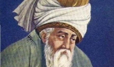 ada persepsi yang berbeda tentang Rumi dan karyanya. Foto:  Jalaluddin Ar-Rumi (ilustrasi).