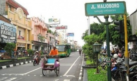 Jalan Malioboro, Yogyakarta.