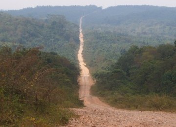 Jalan menuju SDN 8 Langkahan