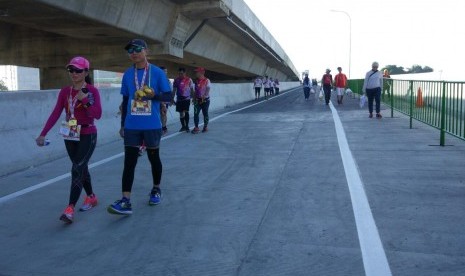 Jalan tol Bogor Ring Road seksi 2B yang menyambungkan Kedung Badak hingga simpang Yasmin, Ahad (1/4).