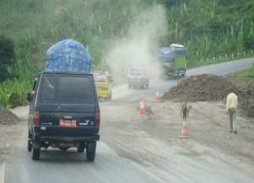 Jalan rusak, ilustrasi