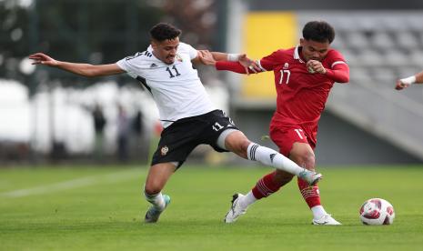 Jalannya pertandingan Timnas Indonesia melawan Timnas Libya di Turki, Selasa (2/1/2024). 