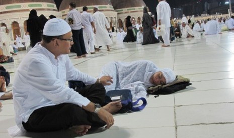 Jamaah haji di Masjidil Haram, Makkah. Ilustrasi,