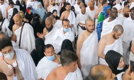 Jamaah Calon Haji dari Berbagai Negara di Makkah, Arab Saudi