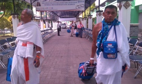 Jamaah calon haji di Embarkasi Donohudan