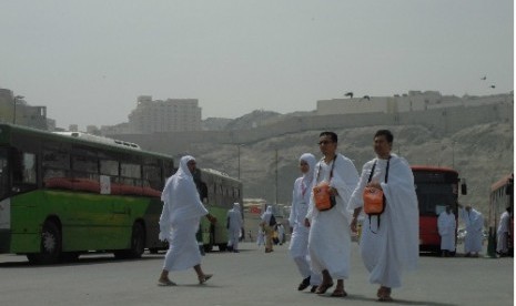 Jamaah haji asal Malaysia selesai melakukan umrah.