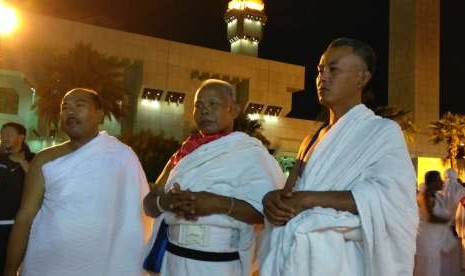 Jamaah haji bersiap melaksanakan umrah sunah