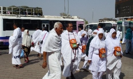 Jamaah haji di Kota Madinah, Arab Saudi.