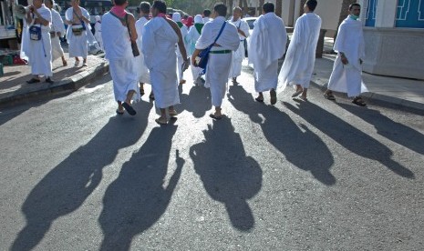 Jamaah haji di Kota Madinah, Arab Saudi.