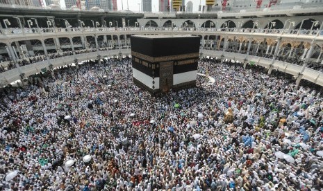 Jamaah haji di kota Makkah 