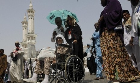 Jamaah haji di Kota Makkah, Arab Saudi.