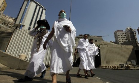 Jamaah haji di Kota Makkah, Arab Saudi.