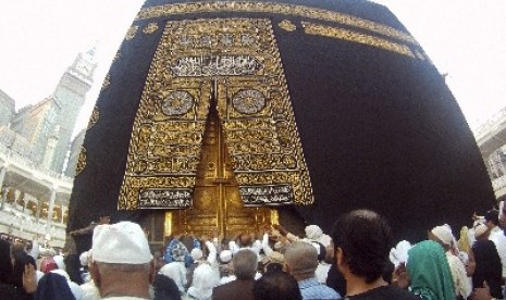 Jamaah haji di Masjidil Haram, Makkah, Arab Saudi.