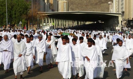 Jamaah haji dari berbagai negara mulai bergerak meninggalkan Kota Makkah (Ilustrasi)