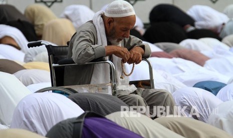 Jamaah haji Palestina di Masjidil Haram