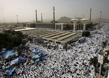 Jamaah haji sedang di Padang Arafat