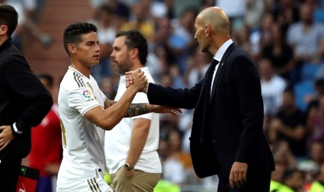 James Rodriguez dan Zinedine Zidane