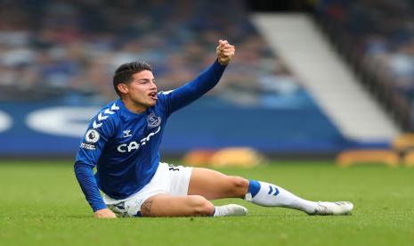 Gelandang serang Everton James Rodriguez.