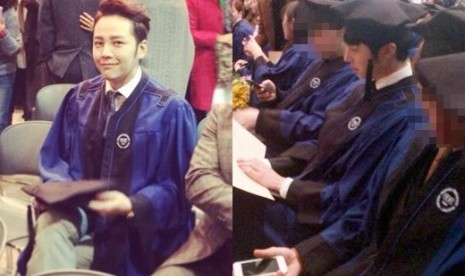 Jang Geun Suk mengunggah foto wisudanya