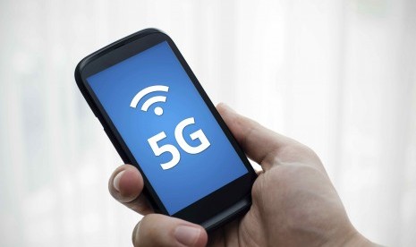 Jaringan internet 5G. Ilustrasi