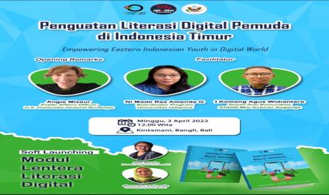 Jaringan Pegiat Literasi Digital (Japelidi) bersama MyAmerika Surabaya menggelar Peluncuran Awal Modul Lentera Literasi Digital Indonesia di Kintamani, Ahad (3/4).