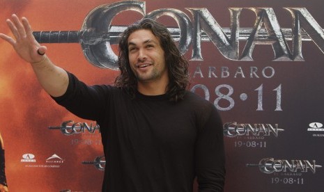 Jason Momoa, pemeran utama film Aquaman.