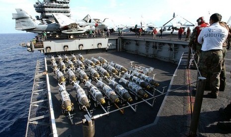 JDAMs prior to being loaded for operations over Iraq, 2003 (file photo)  