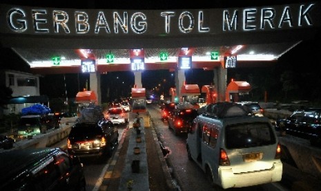 Gerbang tol Merak menuju Jakarta. ilustrasi