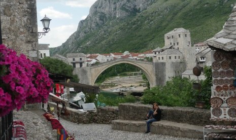 Jembatan Mostar Bosnia.