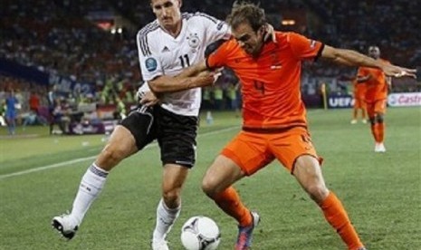 Jerman vs Belanda (Ilustrasi).