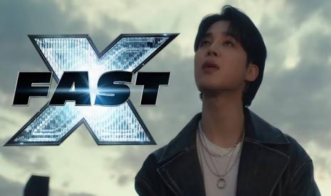 Jimin dalam video musik Angel Pt.1 yang merupakan lagu soundtrack film Fast X.