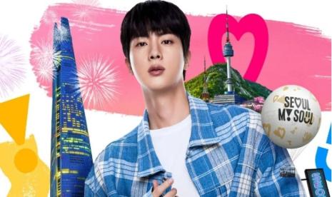 Jin BTS menjadi duta pariwisata Seoul.