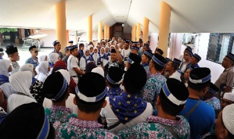 jJamaah haji Indonesia siap berangkat ke Tanah Suci.