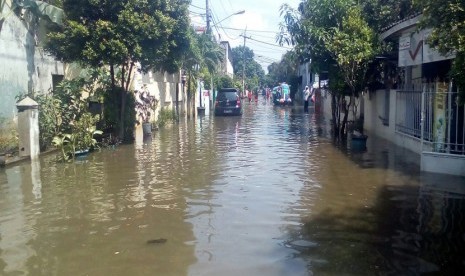 Ilustrasi banjir di Kota Tangerang