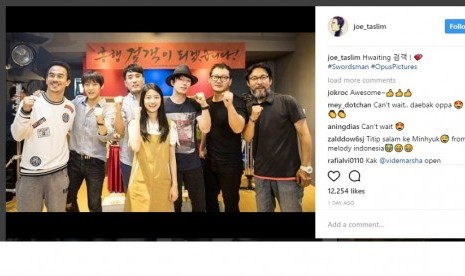 Joe Taslim unggah foto bareng pemain 